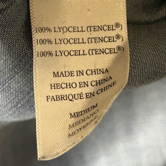 Rails Dress Sz M Denim Chambray Sawyer Shirt Dress Light Wash 100% Lyocell - Picture 7 of 9